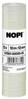 Nopi Klebefilm transparent 10m x 12mm Nopi Klebefilm transparent 10m x 12mm