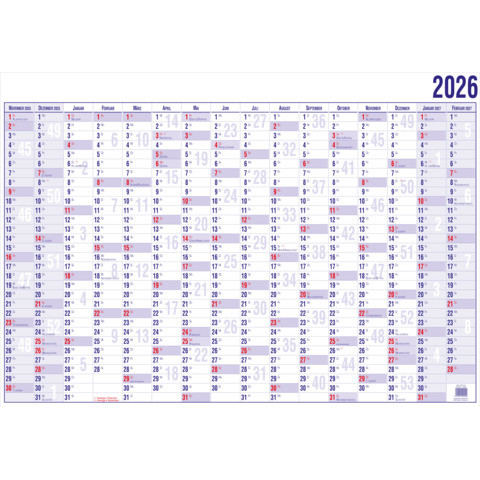 Güss Wandkalender A3 16 Monate