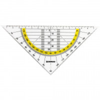 Geodreieck 16cm ohne Griff transparent Geodreieck 16cm ohne Griff transparent