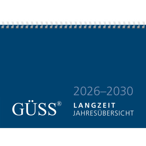 5 Jahres Wandkalender A4 quer Langzeitkalender