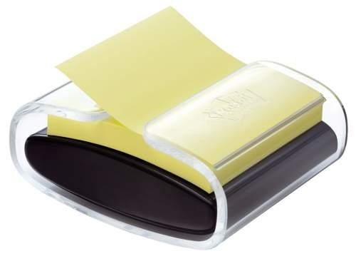 Post-it Haftnotizspender transparent/schwarz