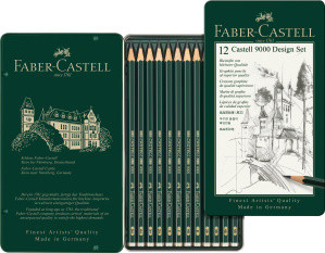 12er Bleistift Set FABER CASTELL 5B-5H 9000