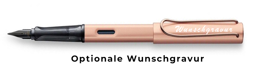 Lamy Füller Lx RAu – Rosegold, EF-Feder, Inkl. Laser-Gravur & Geschenkverpackung