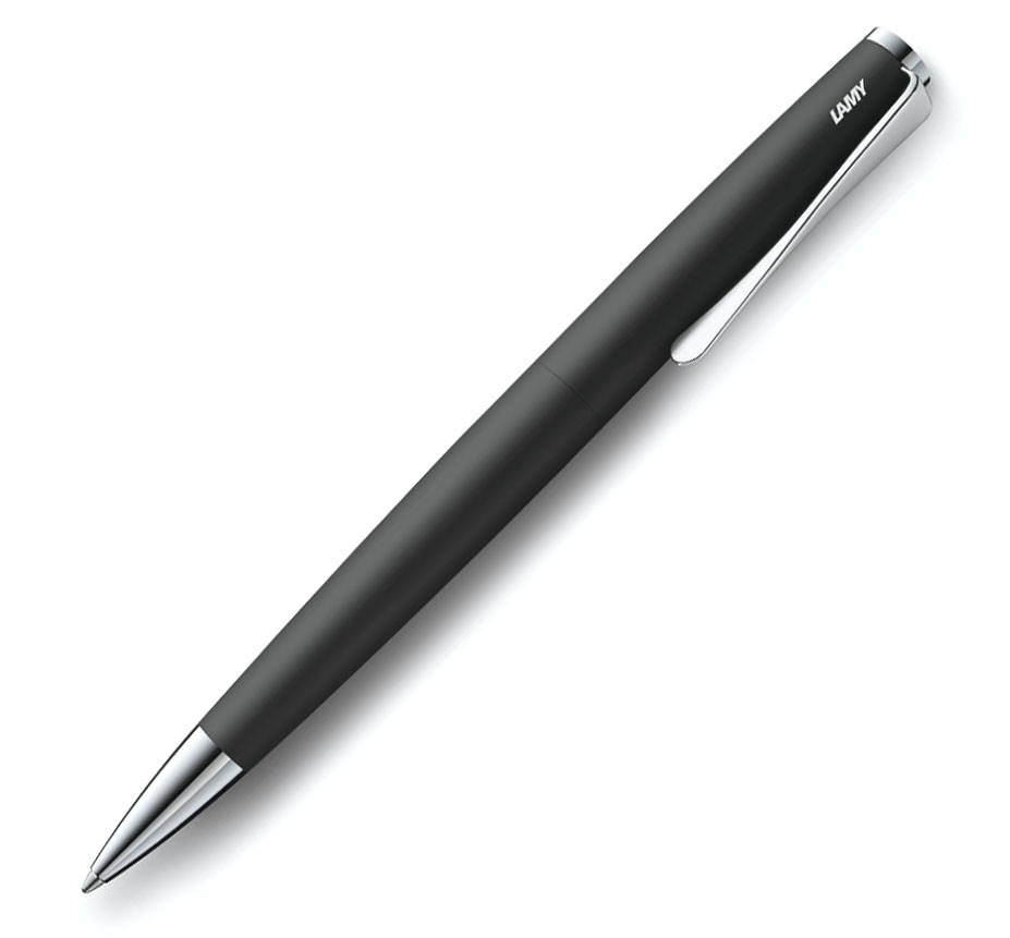 LAMY Studio Kugelschreiber 266 Olive – Kuli Aus Edelstahl Mit Propeller-Clip, M Strich, Made In Germany