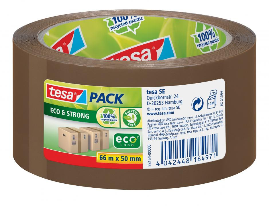 Tesa Paketklebeband tesapack Eco & Strong 66 m x 50 mm braun