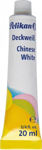 Große Tube Pelikan Deckweiss 20ml