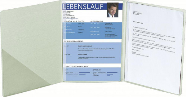 Bewerbungsmappe elfenbein 3teilig