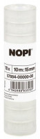 Nopi Klebefilm 10m x 15mm transparent Nopi Klebefilm 10m x 15mm transparent