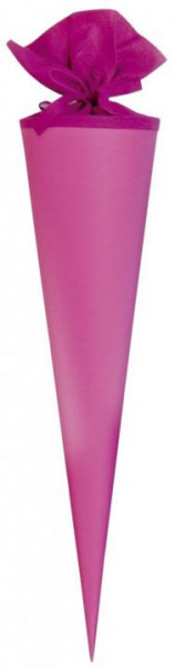 Bastelschultüte Rohling 70 cm mit Filz, pink