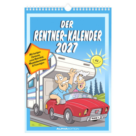 Lustiger Rentner Kalender | 23,7 x 34 cm