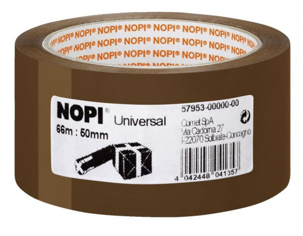 Nopi Paketband Universal 50 mm x 66 m braun