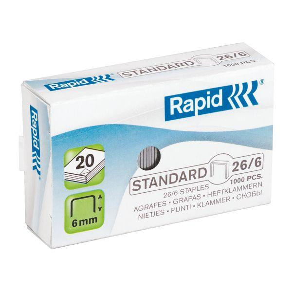 Rapid Mehrfarbig - 24861300 Heftklammer-Paket Of Heftklammern 1000 Heftklammern - Bild 4