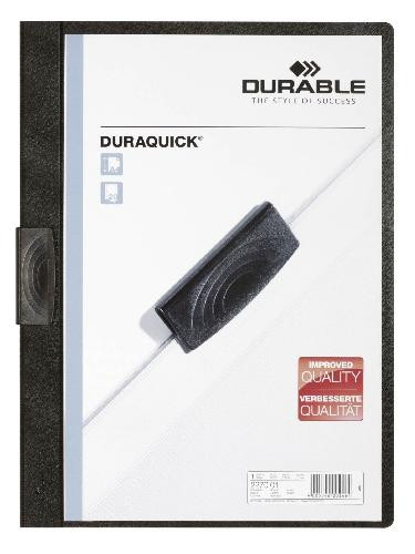 DURABLE Klemmmappe A4 20 Blatt schwarz