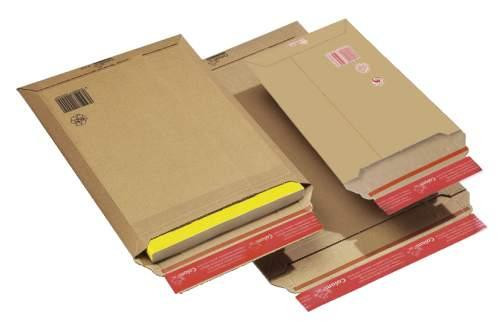 Versandtasche Vollpappe braun 235x340x35