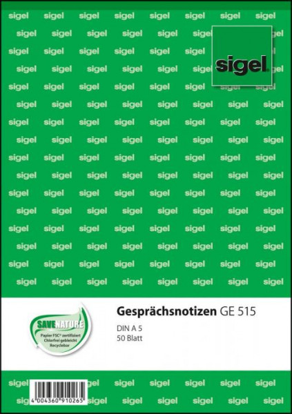 018059-Sigel-GE515-Gespraechsnotizblock-A5-50-Blatt-weiss