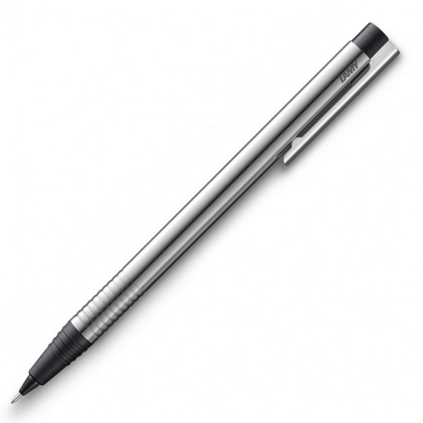 LAMY logo Druckbleistift 0,7mm aus mattiertem Edelstahl schwarz