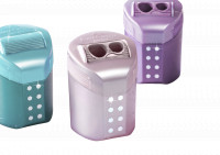 FABER CASTELL Doppel Anspitzer mit Rollverschluss FABER CASTELL Doppel Anspitzer mit Rollverschluss