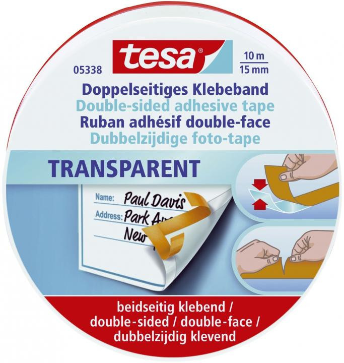 tesa Bastelband doppelseitiges Klebeband 15mm x 10m