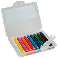 10er Box Wachsmalkreide wasserfest mit Hülse 10er Box Wachsmalkreide wasserfest mit Hülse