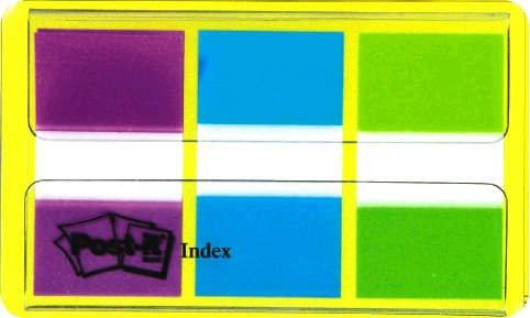 Post-it Index Streifen 3 x 20 mm 25.4 x 43.2 mm