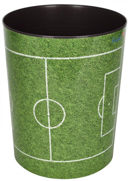 Läufer Papierkorb 13 Liter Motiv Fussballfeld