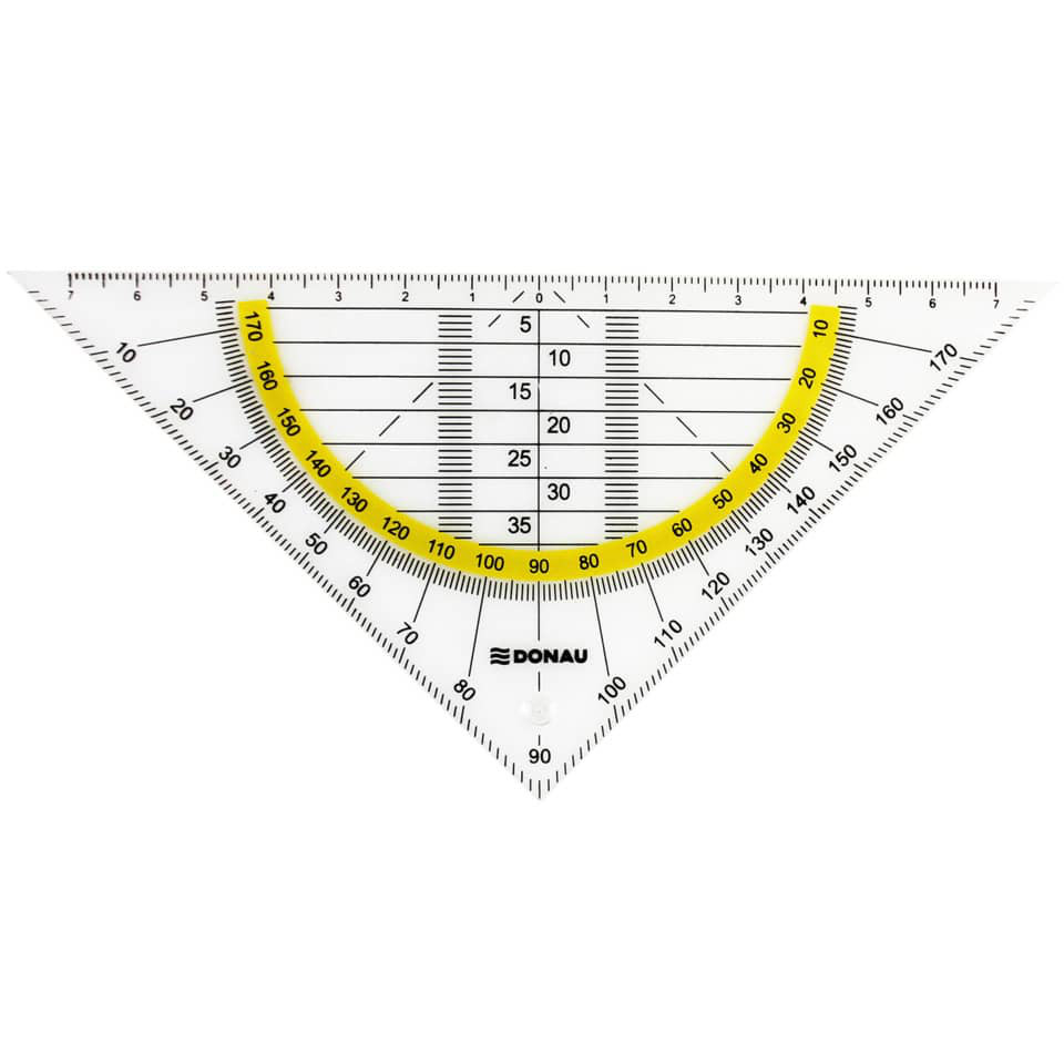 DONAU Geodreieck 16 cm Gelb - Image 2