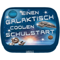 Mintdose zur Einschulung Raumschiff