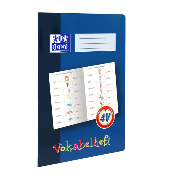 Oxford Vokabelheft A4 16 Blatt 4V 