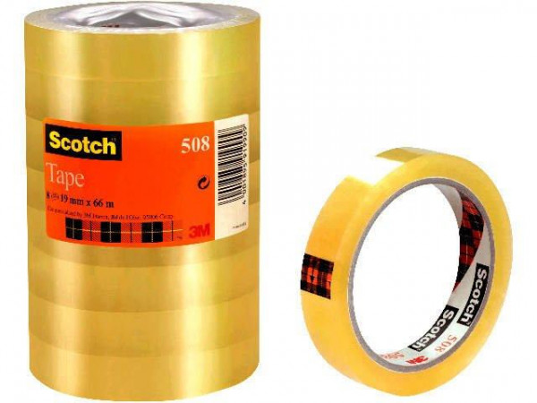 Scotch Klebeband 66m x 19mm 8 Rollen transparent