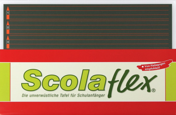 Scolaflex Schreibtafel A1 VA mit Häuschen, Rückseite Lineatur 7