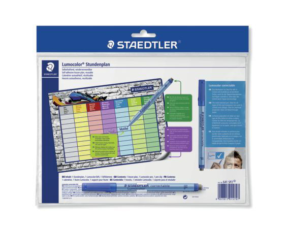 Staedtler Stundenplan Lumocolor abwischbar