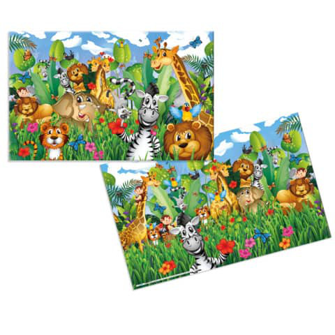 Schreibunterlage Dschungel rutschfest 55x35cm