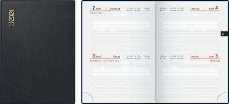 rido Taschenkalender 2021 2 Tage 1 Seite
