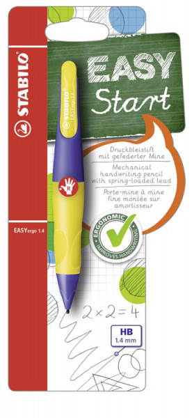 STABILO Druckbleistift EASYergo für Rechtshänder und Schreibanfänger 1,4mm