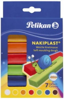 561153-Pelikan-Nakiplast-Knete-mit-Bienenwachs-125g-7-Farben