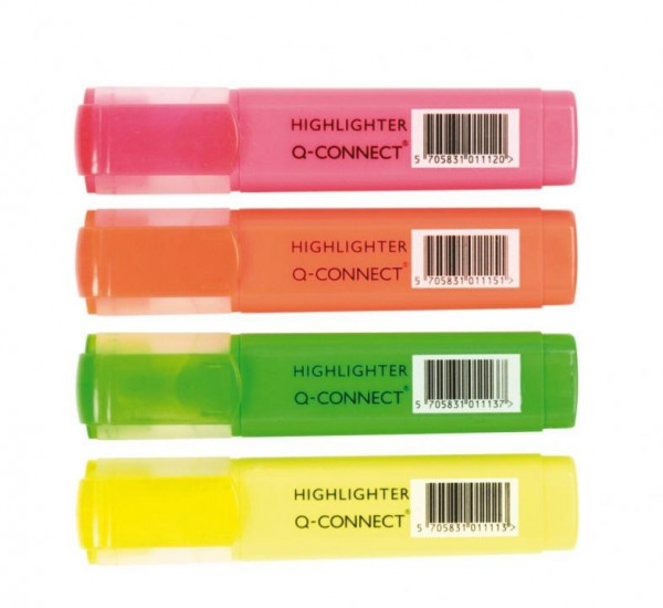 Q-CONNECT Textmarker 4 Farben