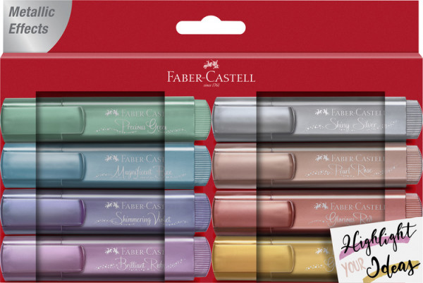Faber-Castell Textmarker Metallic 8er Etui