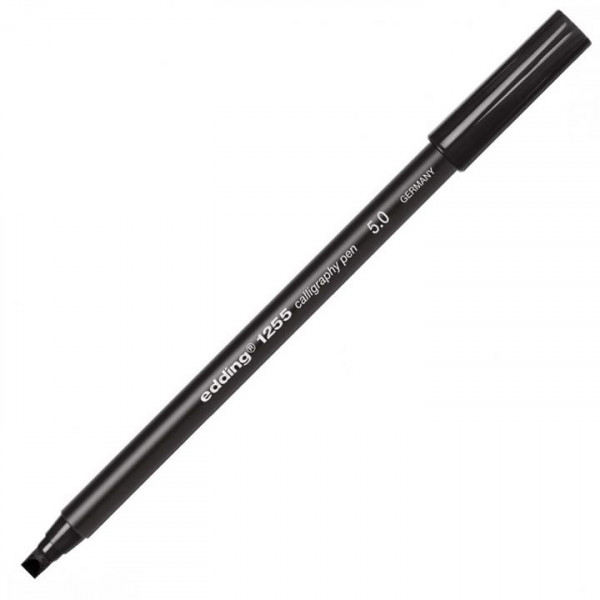 Edding Fasermaler 1255 Kalligrafie Stift 5 mm schwarz