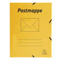 Exacompta Postmappe A4 gelb mit Gummizug Exacompta Postmappe A4 gelb mit Gummizug
