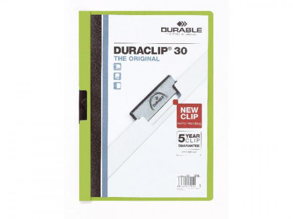 DURACLIP 30 Klemm-Mappe grün