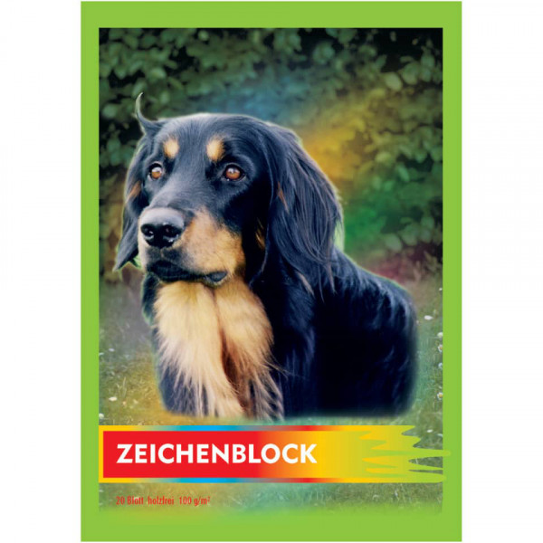 Zeichenblock A4 20 Blatt 100 g/qm weiß kopfgeleimt