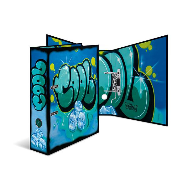 Ordner Karton Schule A4 Graffiti-Cool 7cm breit
