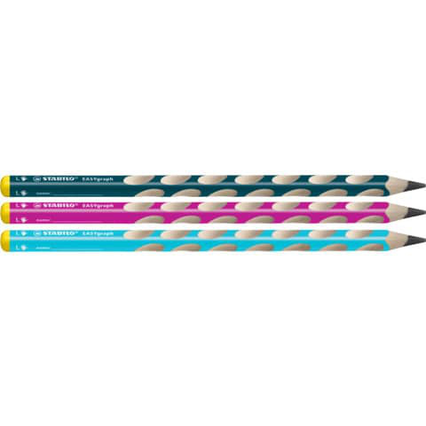 Dicker Linkshand Bleistift HB STABILO easy Schreiblernbleistift