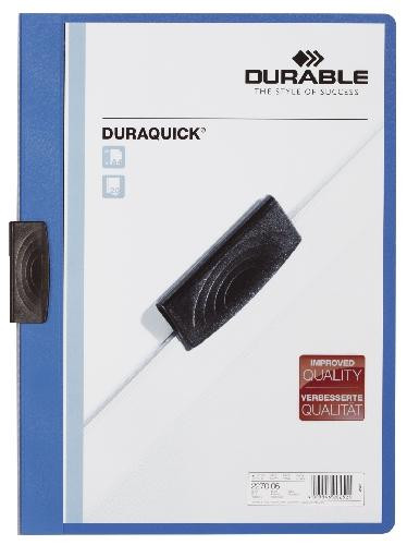 DURABLE Klemmmappe A4 20 Blatt blau