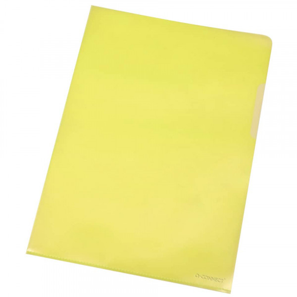 10 Aktenhüllen,Sichthüllen A4 120my farbig genarbt gelb