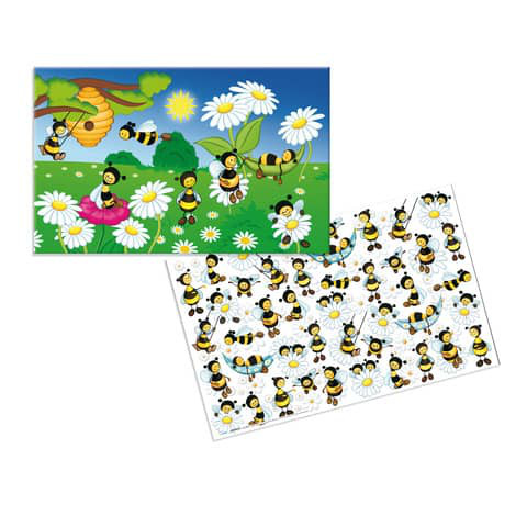 Schreibunterlage Bienenwiese rutschfest 55x35cm