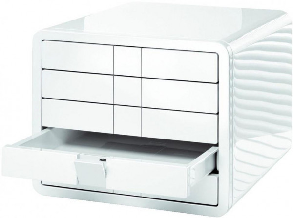 HAN Schubladenbox i-Box DIN A4/C4 5 geschlossene Schubladen weiß