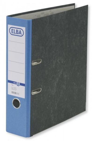 ELBA Ordner smart A4 80mm Wolkenmarmor blau