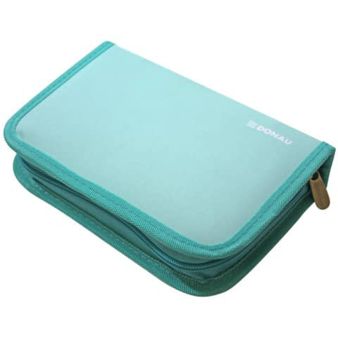 Schüleretui Uni Color gefüllt 32-teilig türkis