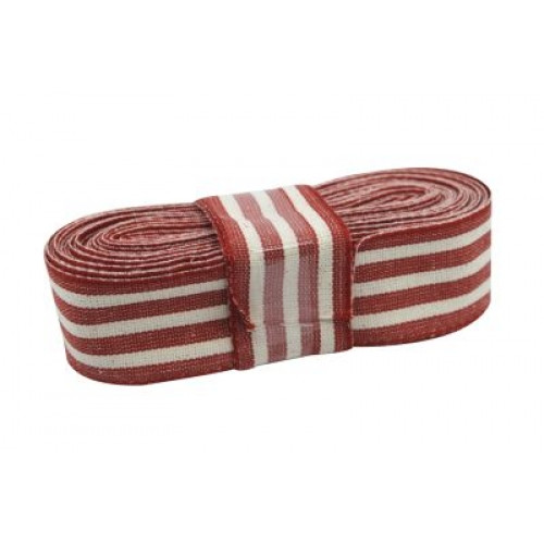 Geschenkband rot-weiss 4m